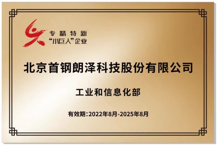 国家专精特新“小巨人”企业