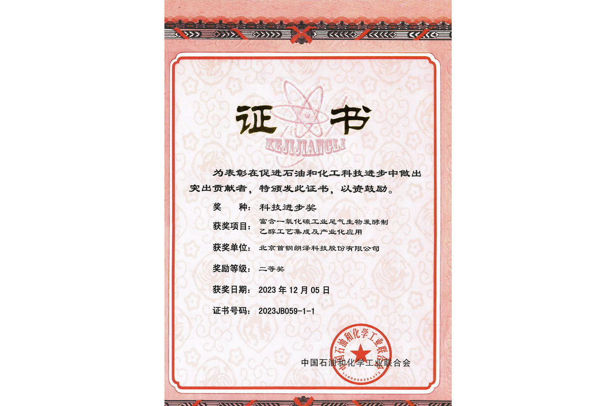 中国石化联合会科技进步奖
